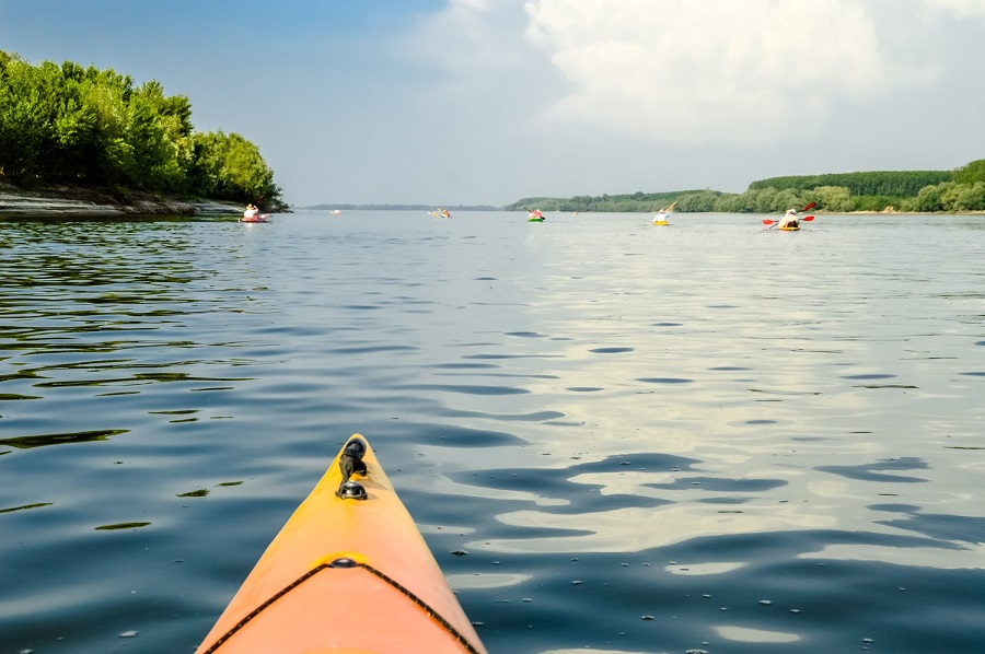Kayaking around the Danube islands in Bulgaria Kayaking around the Danube islands in Bulgaria