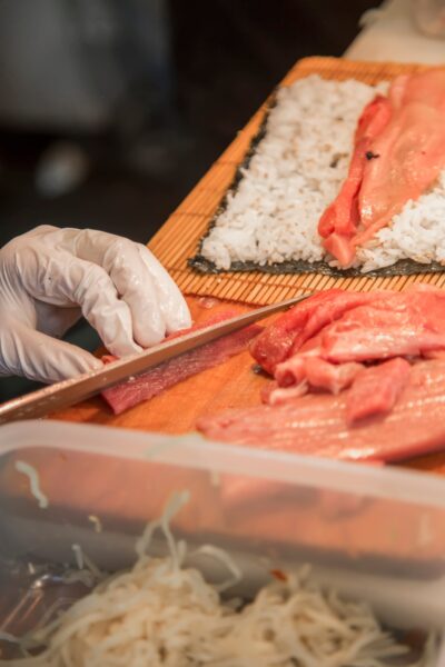 Tsukiji fisha market in Tokyo